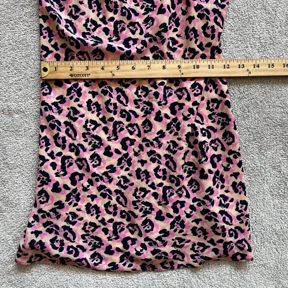 RESA PINK LEOPARD/CHEETAH ANIMAL PRINT DRESS SIZE SMALL DATE PARTY SEXY TRENDY - Picture 7 of 10